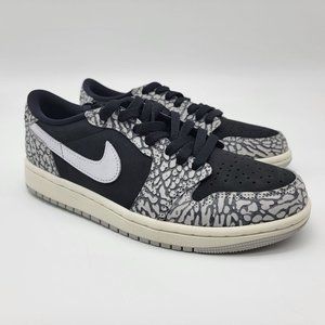 NEW Nike Air Jordan 1 Retro Low OG "Black Cement" Shoes Sneakers